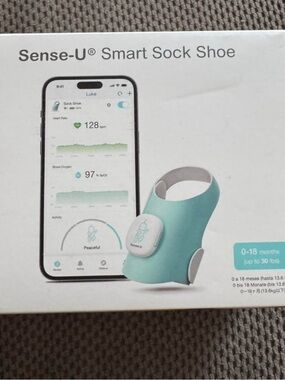 Smart Sock Shoe - Teal Baby Wearable Monitor